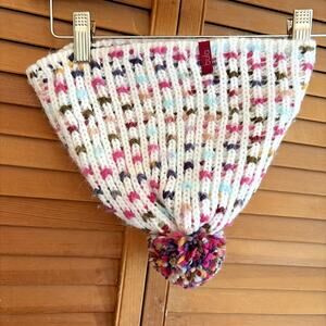 Bula Knit Fleece Lined Multi-Color Hat/Beanie with Pom Pom for Winter Warmth!